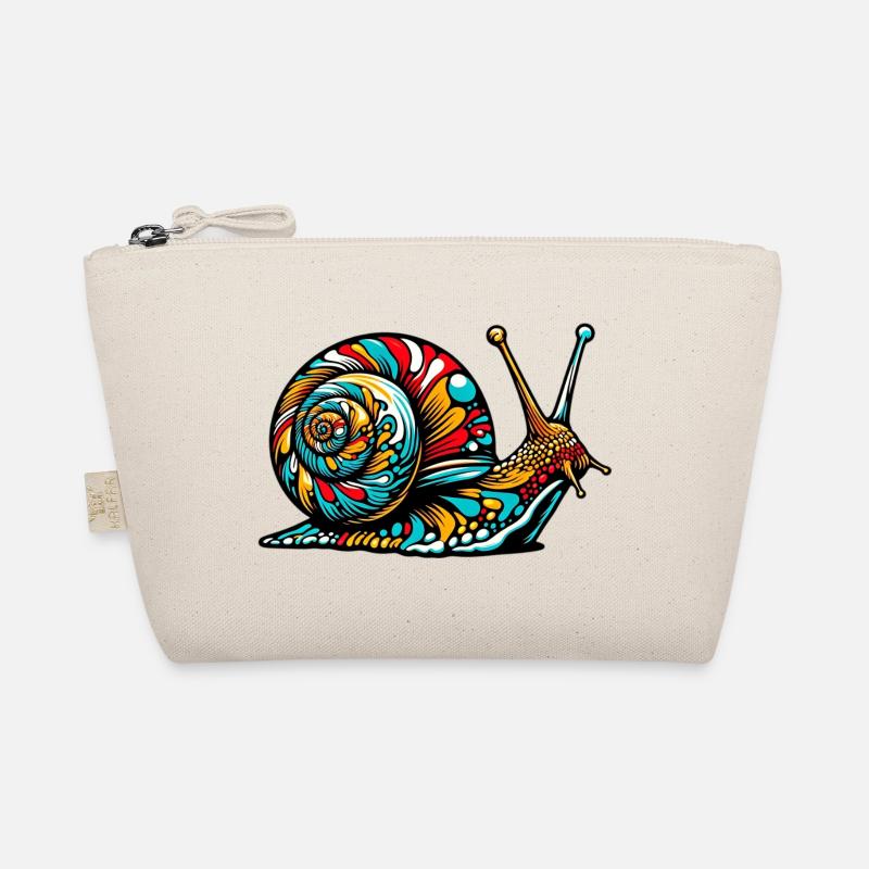 Schnecke - Bio-Täschchen - Natur
