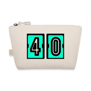 40. 40 ANS. 40e ANNIVERSAIRE. ANNIVERSAIRE 40 ANS. - Trousse biologique - nature - Devant