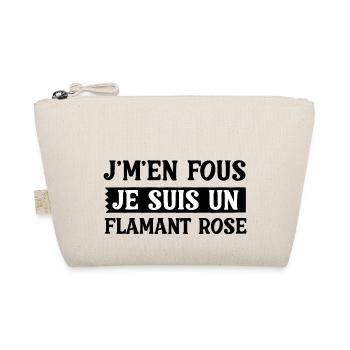 J'm'en Fous Je Suis Un Flamant Rose Humour - Trousse biologique - nature - Devant