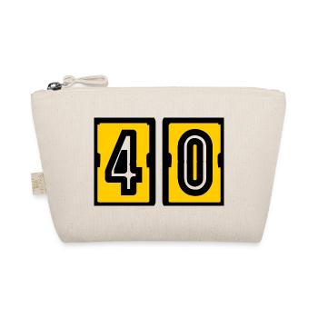 40. 40 YEARS. 40th ANNIVERSARY. 40 YEARS ANNIVERSARY. - Organic Pouch - nature - Front