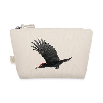 Black woodpecker in flight - Organic Pouch - nature - Front
