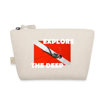 EXPLORE THE DEEP - Bio-Täschchen - Natur - Vorne