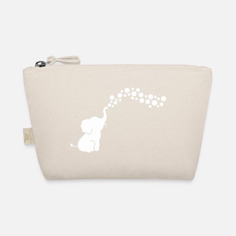 Playful Elephant Blowing Bubbles Organic Pouch