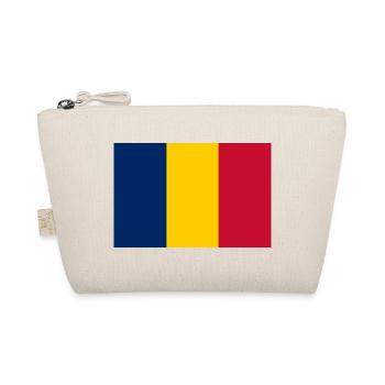 Tschad – Flaggenwappen Blau, Gelb, Rot - Bio-Täschchen - Natur - Vorne