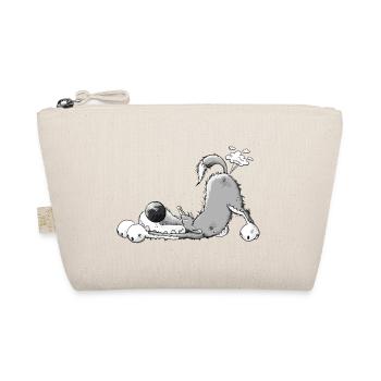 Wolf Pupst I Furzendes Wildtier Cartoon - Bio-Täschchen - Natur - Vorne