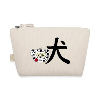 Chien manga (noir) - Trousse biologique - nature - Devant