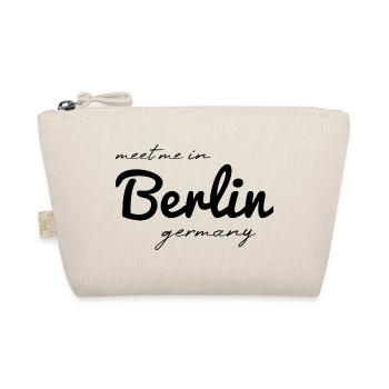 Berlin Germany Fan Flag Design T Shirt - Organic Pouch - nature - Front