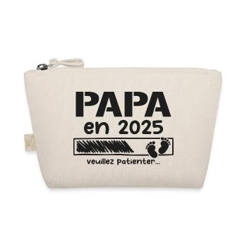 Papa en 2025 cadeaux futur père - Trousse biologique - nature - Devant