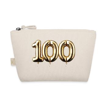 100 ans de ballon en or Feuille d’or Ballon cadeau - Trousse biologique - nature - Devant