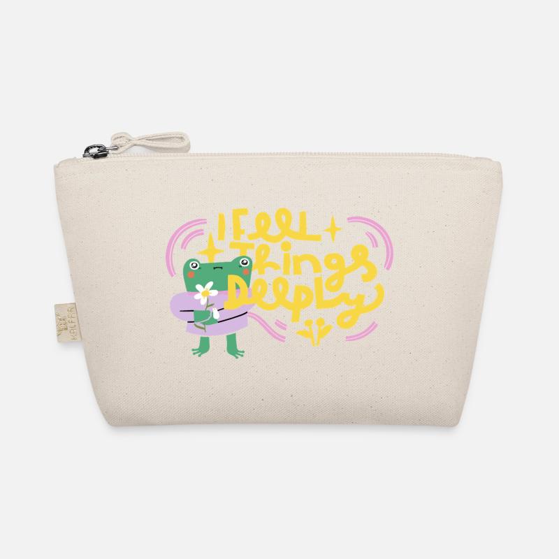 I Feel Things Deeply – Emotionaler Frosch - Bio-Täschchen - Natur