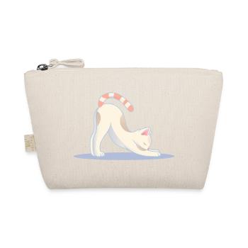 chat mignon dans une pose d’étirement de yoga classique - Trousse biologique - nature - Devant