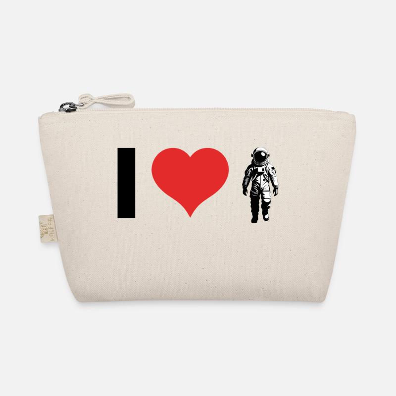 I love Astronauts - Bio-Täschchen - Natur