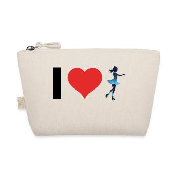 J’adore le patinage sur glace - Figure Skationg Design - Trousse biologique - nature - Devant