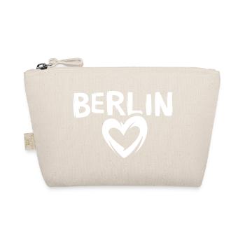 Ich liebe Berlin - Herzsymbol Berliner - Bio-Täschchen - Natur - Vorne