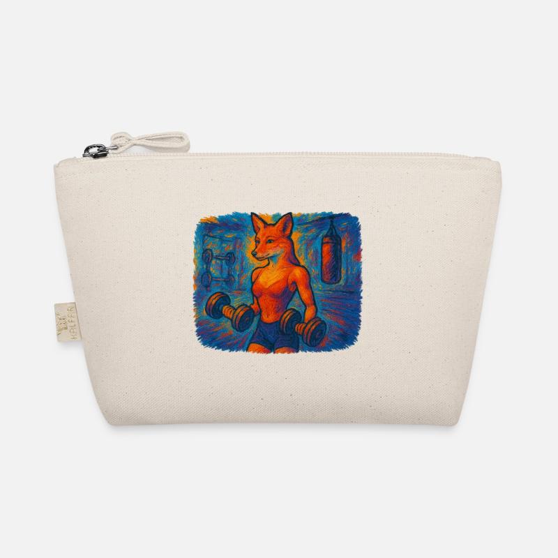 Impressionistischer Fitnessfuchs Bio-Täschchen