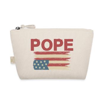 American Flag Pope - Organic Pouch - nature - Front