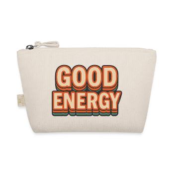 GOOD ENERGY – Retro Style Statement - Bio-Täschchen - Natur - Vorne