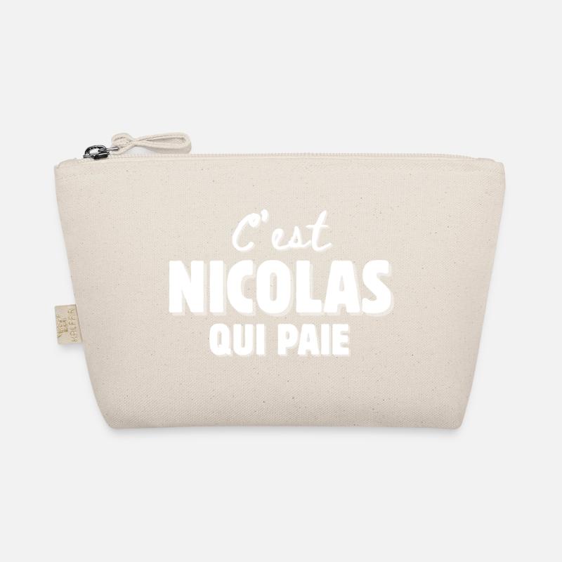 Nikolaus. Vorname Nicolas - Bio-Täschchen - Natur