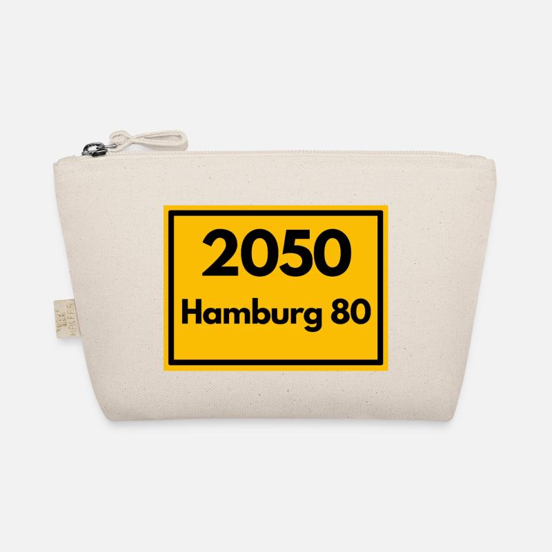 Panneau de lieu - puis rétro ancien code postal 2050 HAMBOURG 80 Trousse biologique