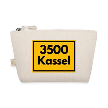 Place sign - then retro old zip code 3500 KASSEL - Organic Pouch - nature - Front