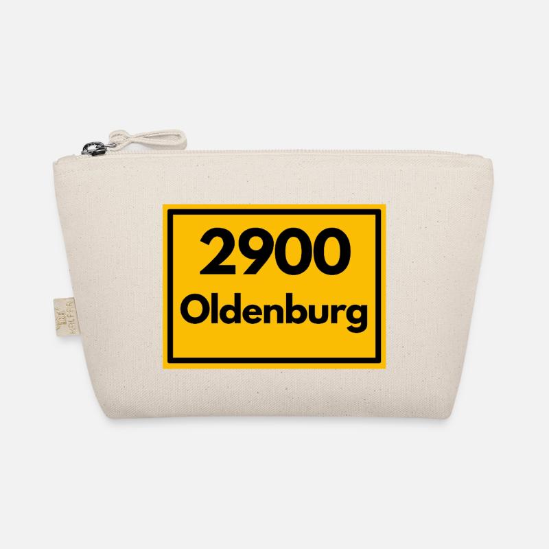 Ortsschild - damals Retro alte PLZ 2900 OLDENBURG Bio-Täschchen