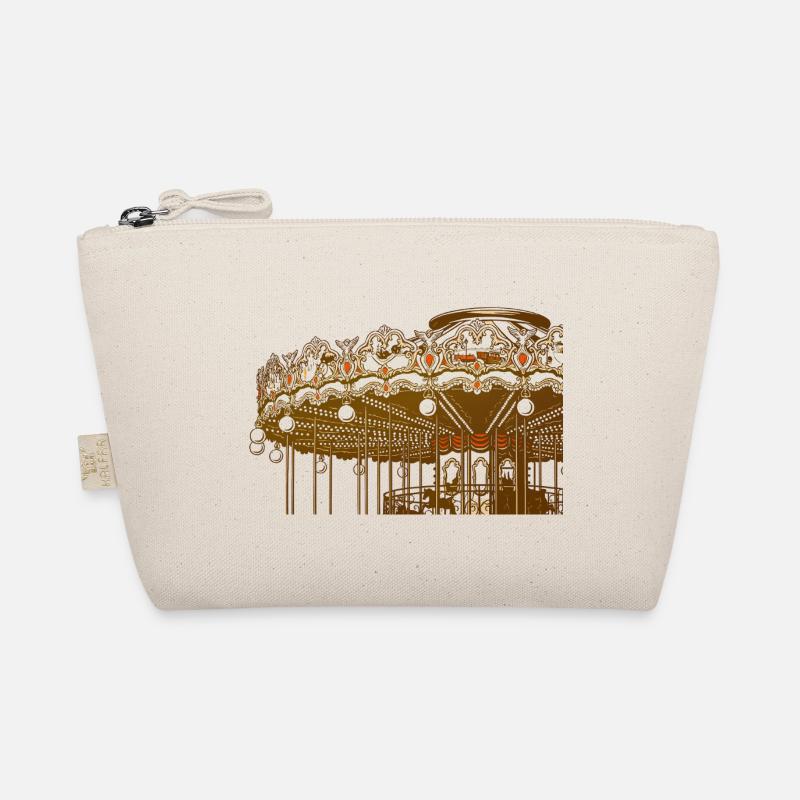 Gold Vintage Carousel Design Organic Pouch