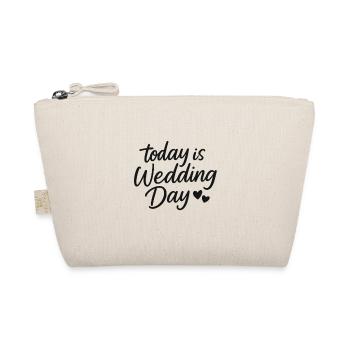Hochzeitsdesign Wedding Day  - Bio-Täschchen - Natur - Vorne
