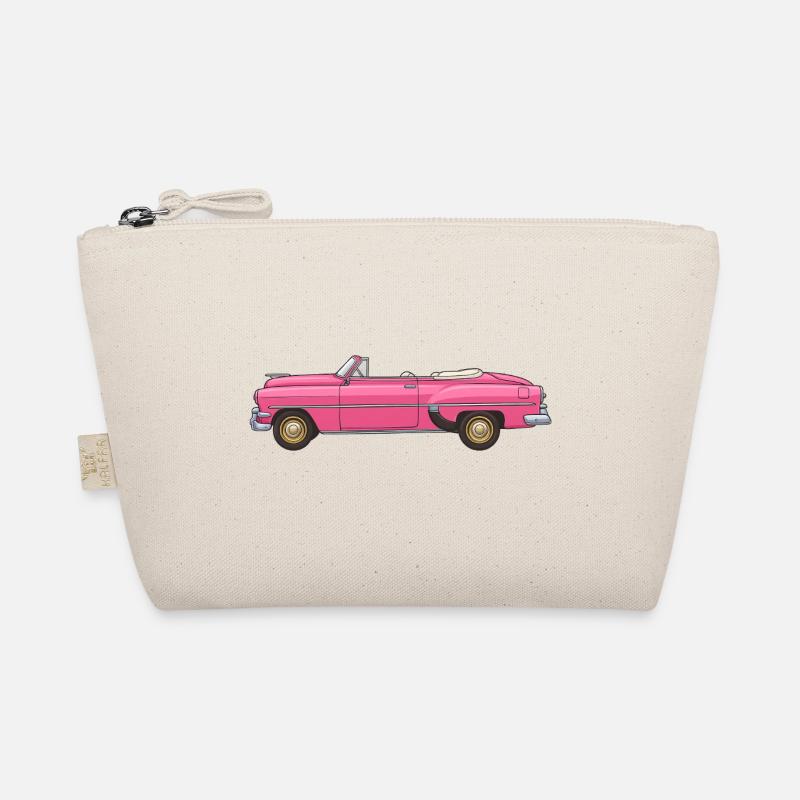 Retro Vintage Pink Cabrio Auto Bio-Täschchen