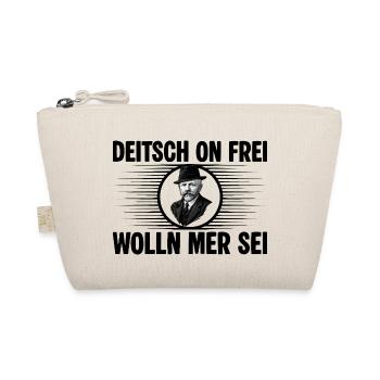 Deitsch on frei wolln mer sei - Bio-Täschchen - Natur - Vorne