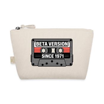 Retro Tape Cassette Design - Bio-Täschchen - Natur - Vorne