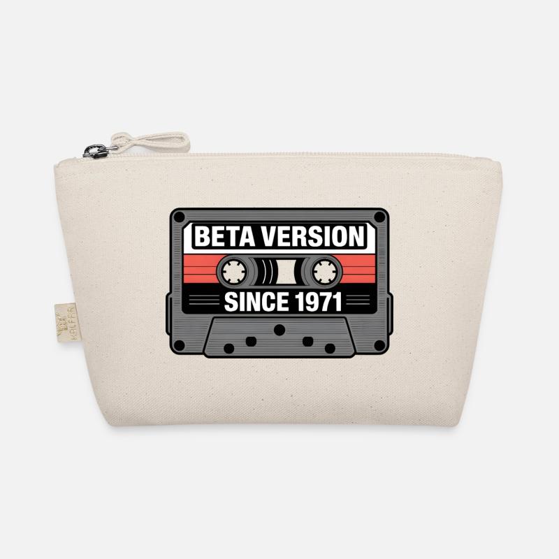 Retro Tape Cassette Design - Bio-Täschchen - Natur