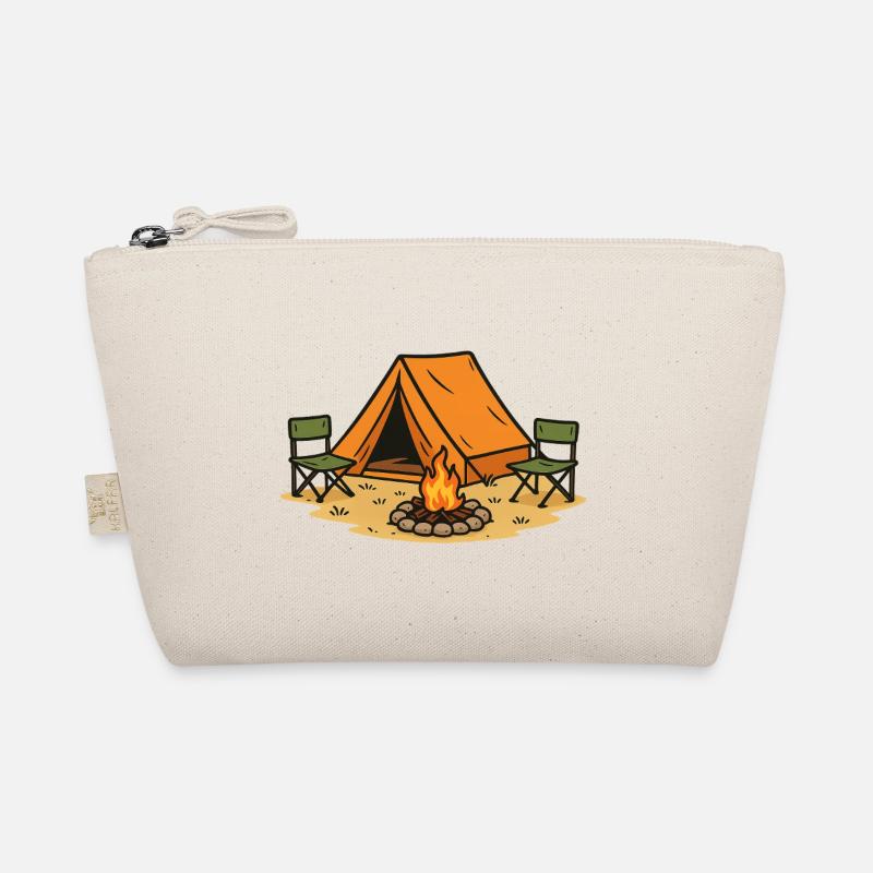 Adventurous Camping Camp Design Organic Pouch
