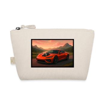 Sports car at sunset - Organic Pouch - nature - Front