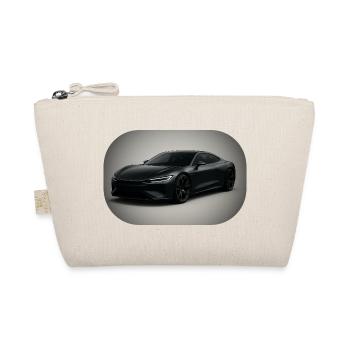Elegant black sports car - Organic Pouch - nature - Front