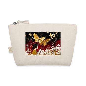Goldene Sternfee und Schmetterlinge - Bio-Täschchen - Natur - Vorne