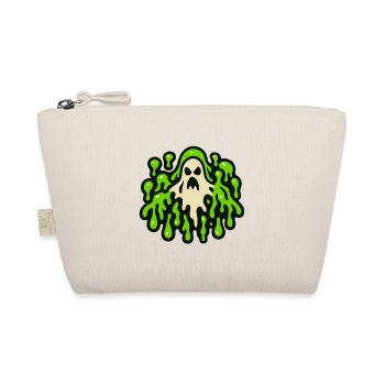 Spooky ghost slime print - Organic Pouch - nature - Front