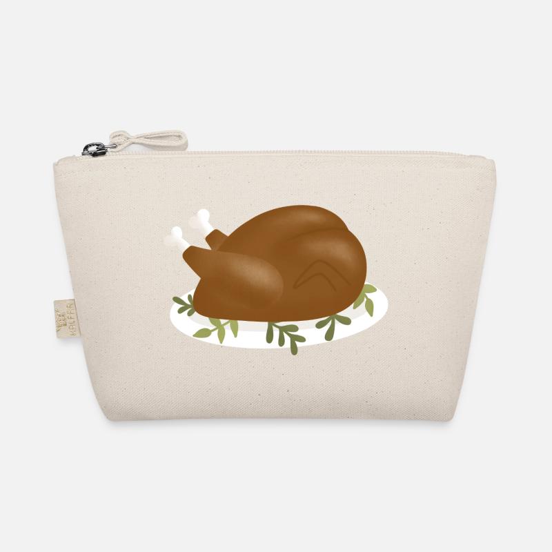 Crispy Roast Turkey Illustration Organic Pouch