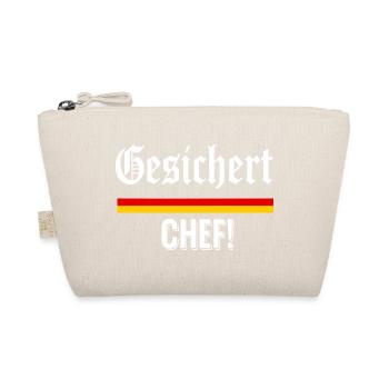 Gesichert Chef!  - Bio-Täschchen - Natur - Vorne