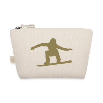 Silhouette de snowboarder Sport d’hiver Neige - Trousse biologique - nature - Devant