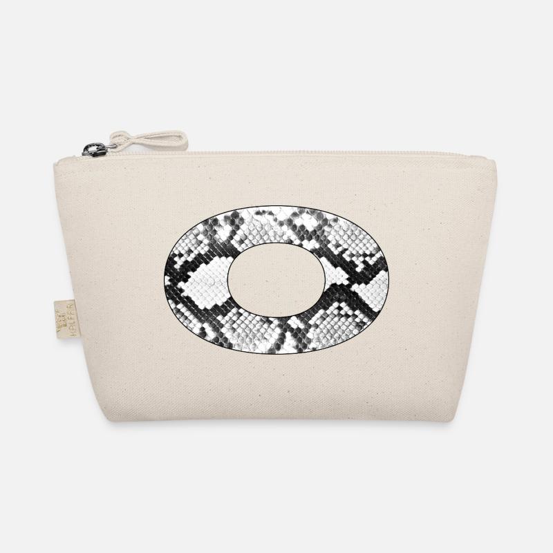 Schlangenmuster Buchstabe o Bio-Täschchen