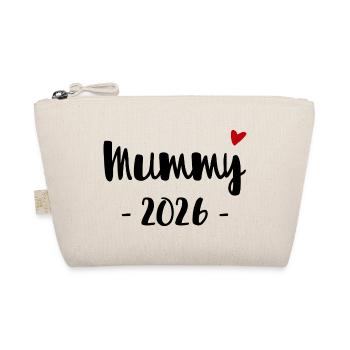 Mummy 2026 Design für werdende Mütter - Bio-Täschchen - Natur - Vorne