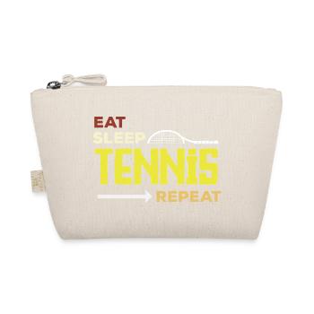 Tennis Player Eat Sleep Tennis Repeat - Organic Pouch - nature - Front