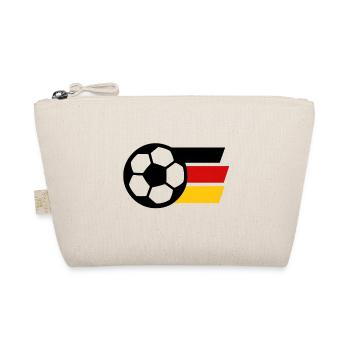 Abstract color geometry in red and yellow - Organic Pouch - nature - Front