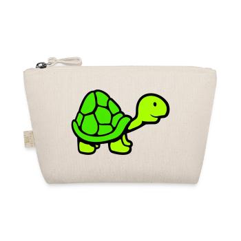 Tortue long cou souriant heureux drôle - Trousse biologique - nature - Devant