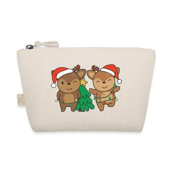 Cerf Noël Hiver Animaux Cerf - Trousse biologique - nature - Devant