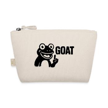 Goat Youth Word | Frog GOAT Pose - Organic Pouch - nature - Front