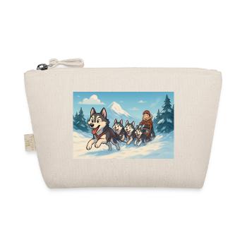 Traîneau Hivernal Huskies course montagne - Trousse biologique - nature - Devant