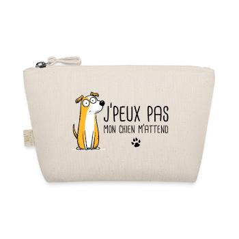 Je peux pas mon chien m'attend humour - Trousse biologique - nature - Devant