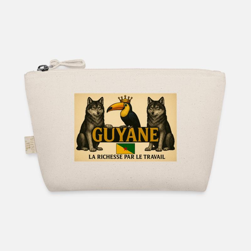 Guyana-Königstukan und Wölfe - Bio-Täschchen - Natur
