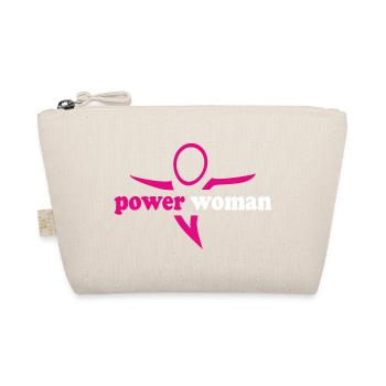 power_woman_001 - Bio-Täschchen - Natur - Vorne